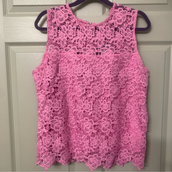 Nanette Lepore NWT - w’s large tanktop - pinkish/purple floral design - Picture 1 of 8